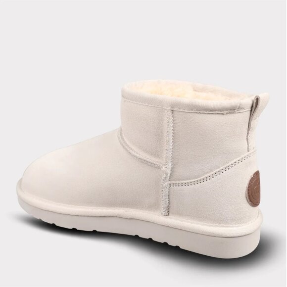 NEW LAMO Winter White Suede Kora Short Ankle Boots for women in white 1025 3m2 - Picture 7 of 10